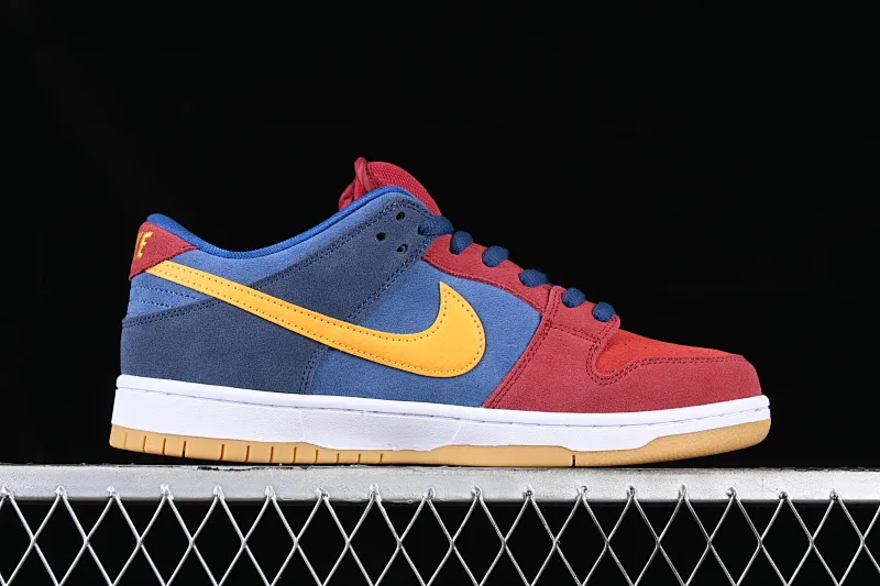 All categories Nk SB Dunk series Nk SB Dunk Low low-top skate shoes J version Nk SB Dunk Low "Barcelona" Barcelona dress color Dunk series retro low-top skate shoes DJ0606-400